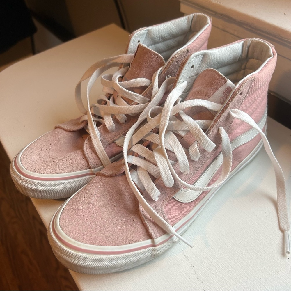 Vans Women's Pink High-Top Sneakers